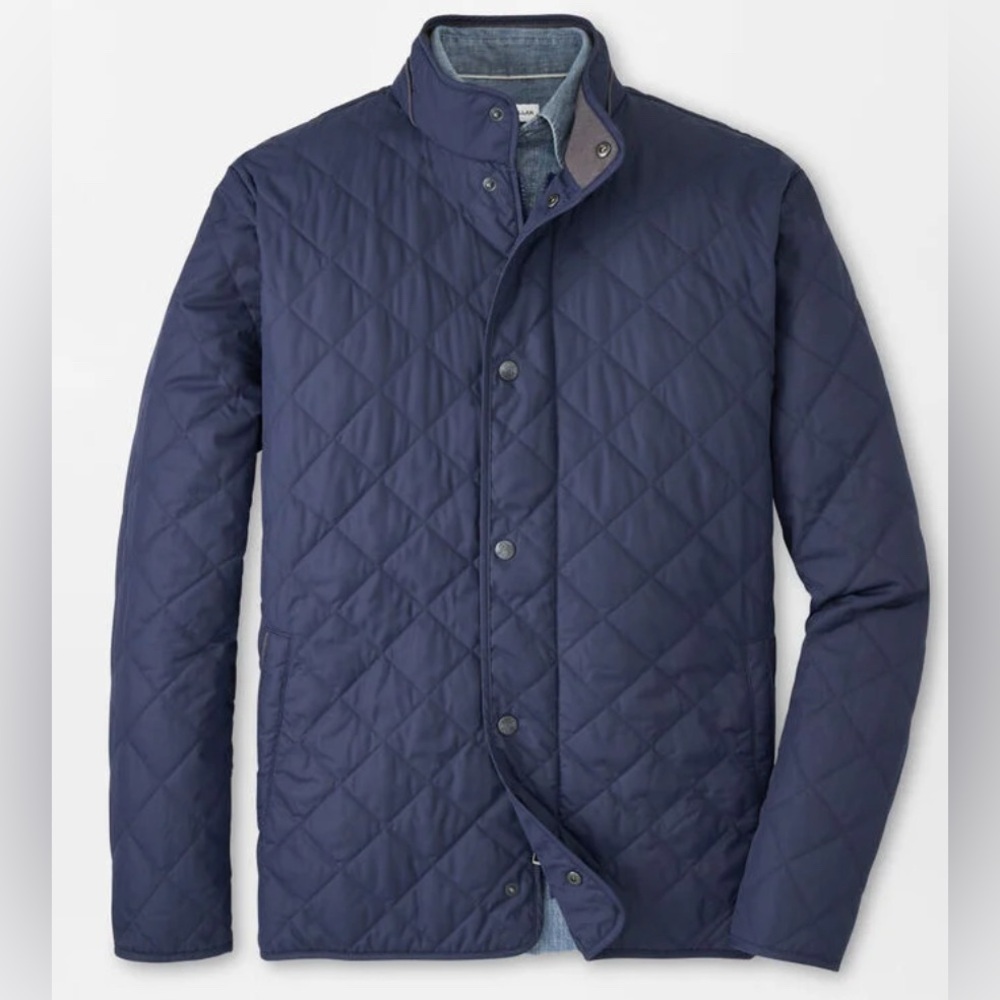 Peter Millar men’s Quilted Suffolk coat. Water resistant and wind proof